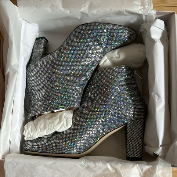 SJP Minnie glitter leather bootie 8.5 in scintillate - Picture 8 of 11